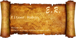 Eitner Robin névjegykártya